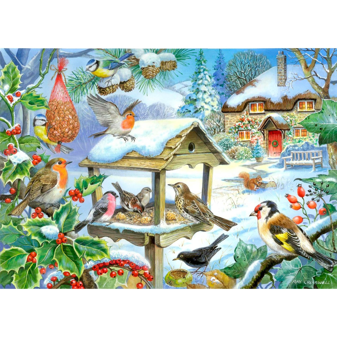 Feed The Birds - Big 250 Piece Jigsaw Puzzle-The House of Puzzles-Yes Bebe