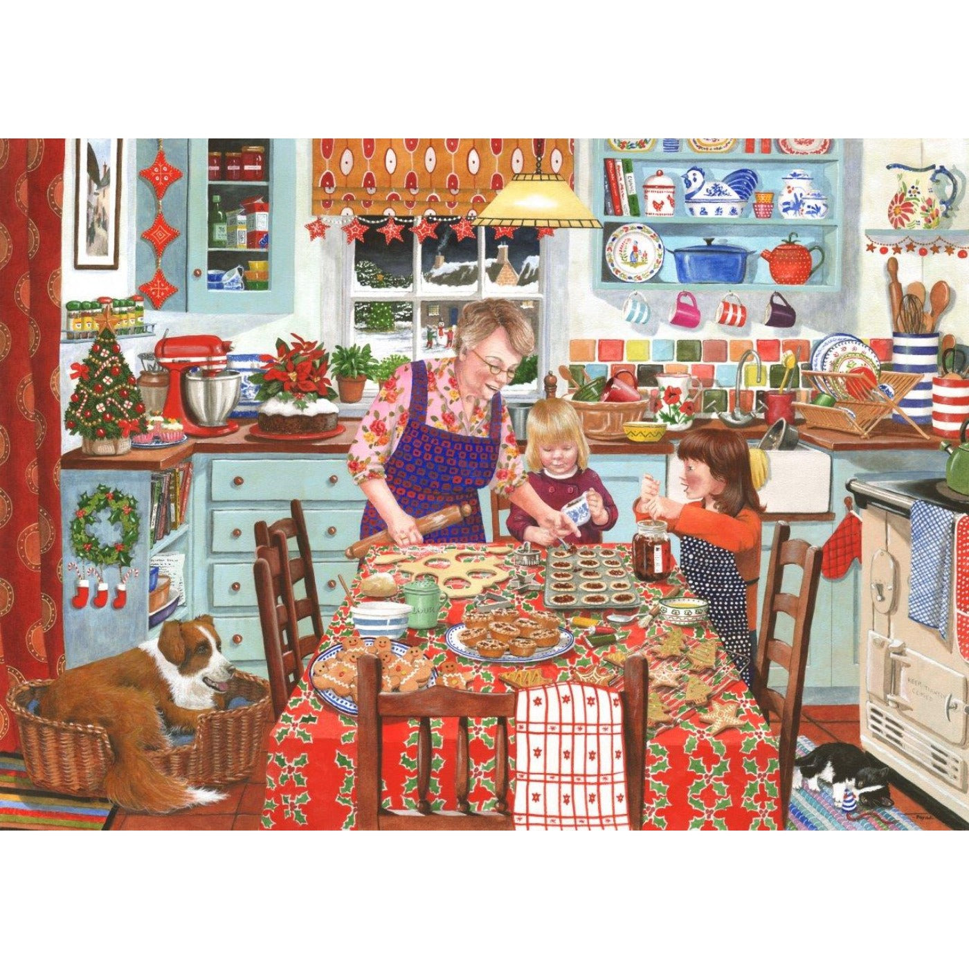 Festive Fancies - Big 500 Piece Jigsaw Puzzle-The House of Puzzles-Yes Bebe