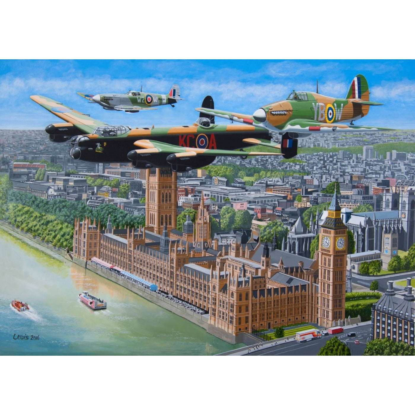 Fly Past - 500 Piece Jigsaw Puzzle-The House of Puzzles-Yes Bebe