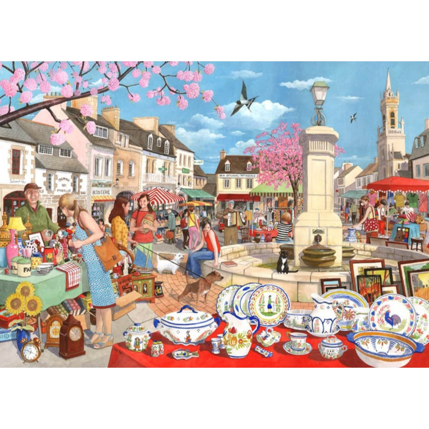 French Market - 1000 Piece Jigsaw Puzzle-The House of Puzzles-Yes Bebe