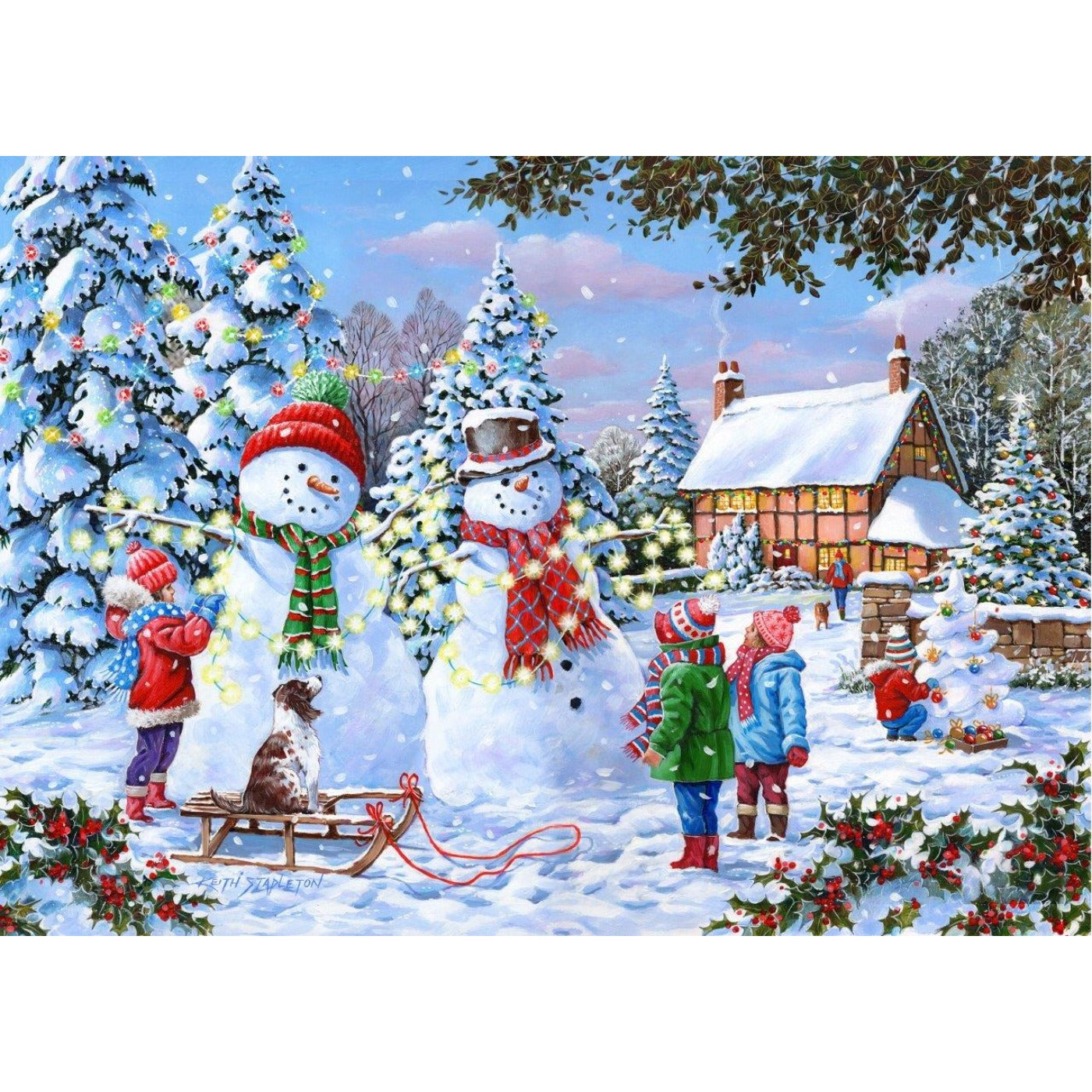 Glow In The Snow - 1000 Piece Jigsaw Puzzle-The House of Puzzles-Yes Bebe