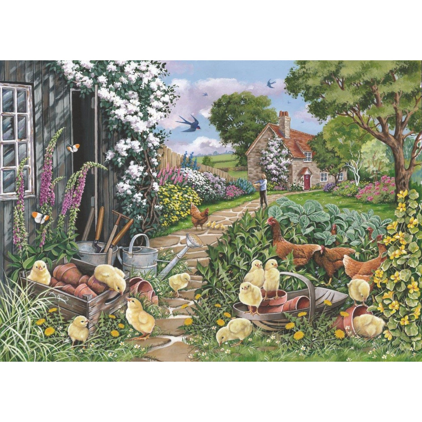 Going Cheep - Big 250 Piece Jigsaw Puzzle-The House of Puzzles-Yes Bebe