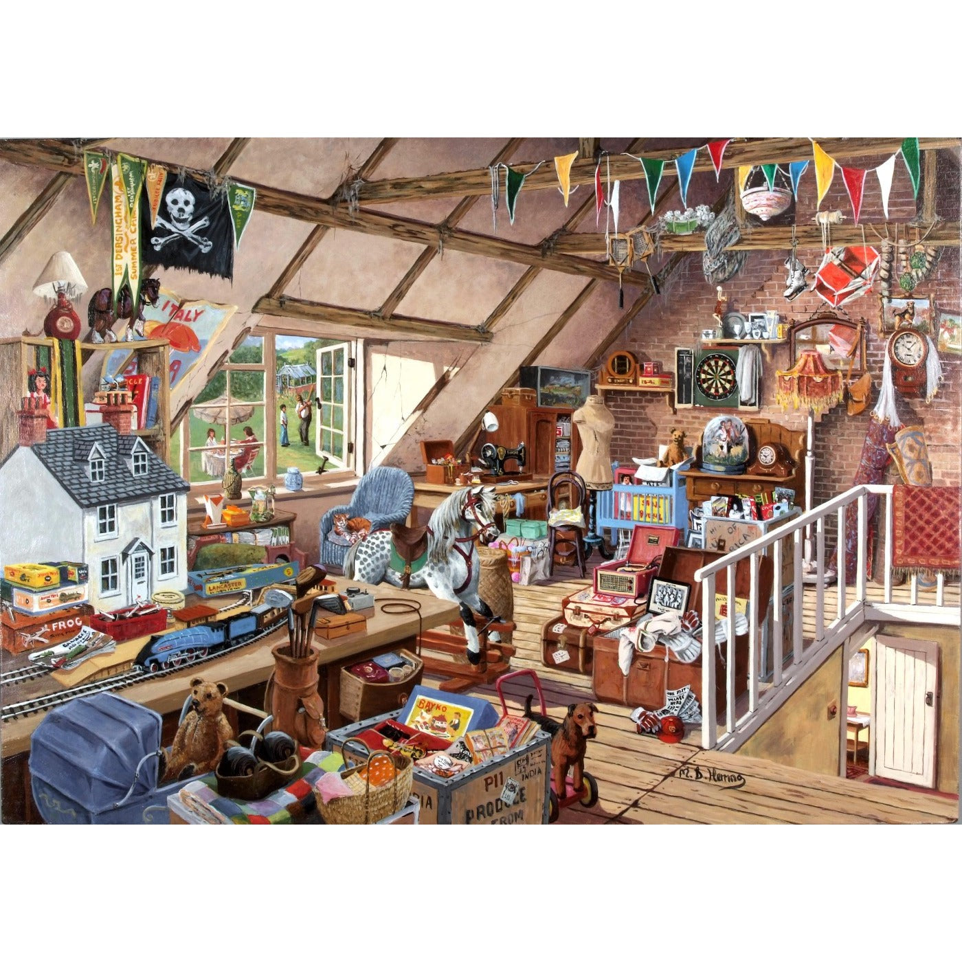 Grandma's Attic - 1000 Piece Jigsaw Puzzle-The House of Puzzles-Yes Bebe