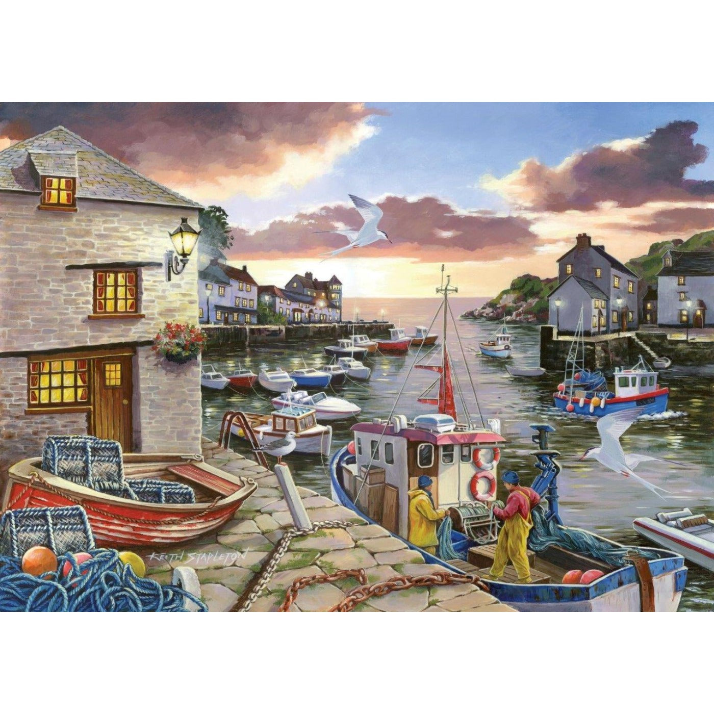 Harbour Lights - Big 250 Piece Jigsaw Puzzle-The House of Puzzles-Yes Bebe