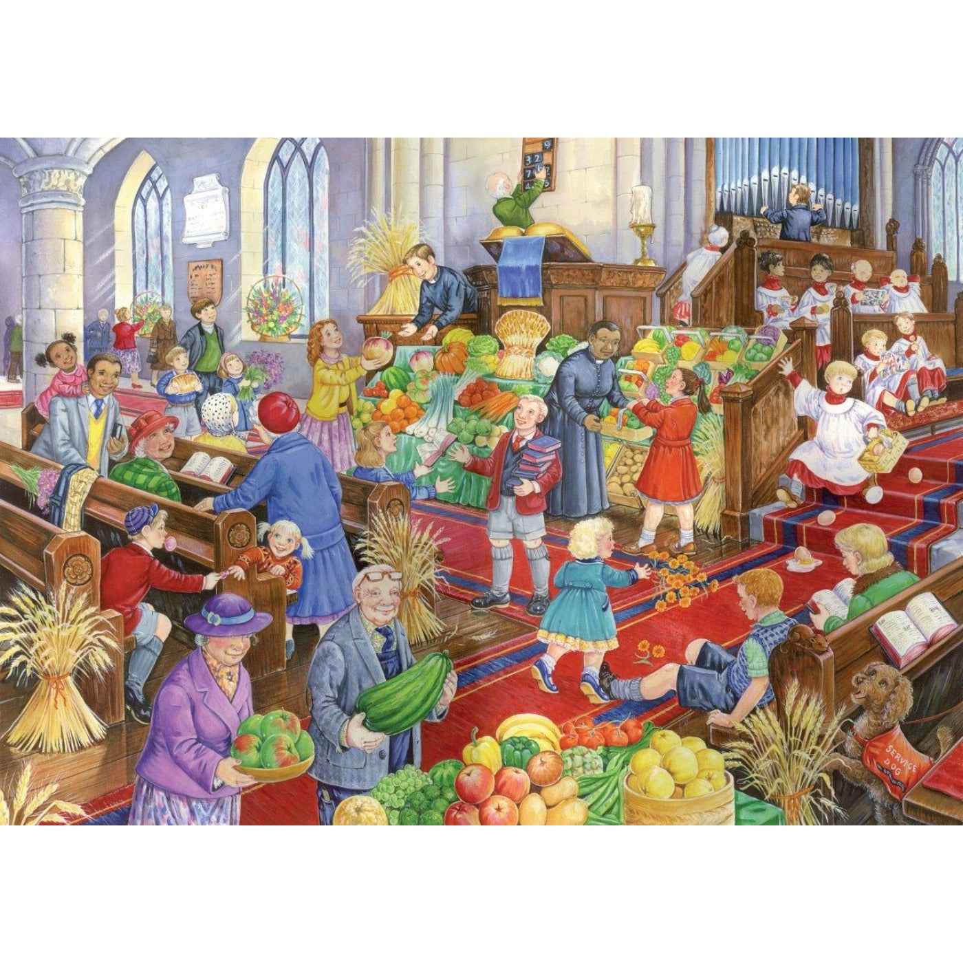 Harvest Festival - 500 Piece Jigsaw Puzzle-The House of Puzzles-Yes Bebe