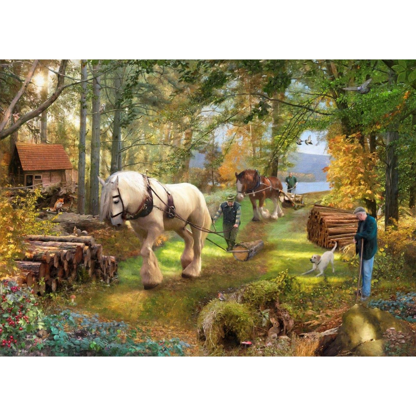 Horse Power - 500 Piece Jigsaw Puzzle-The House of Puzzles-Yes Bebe