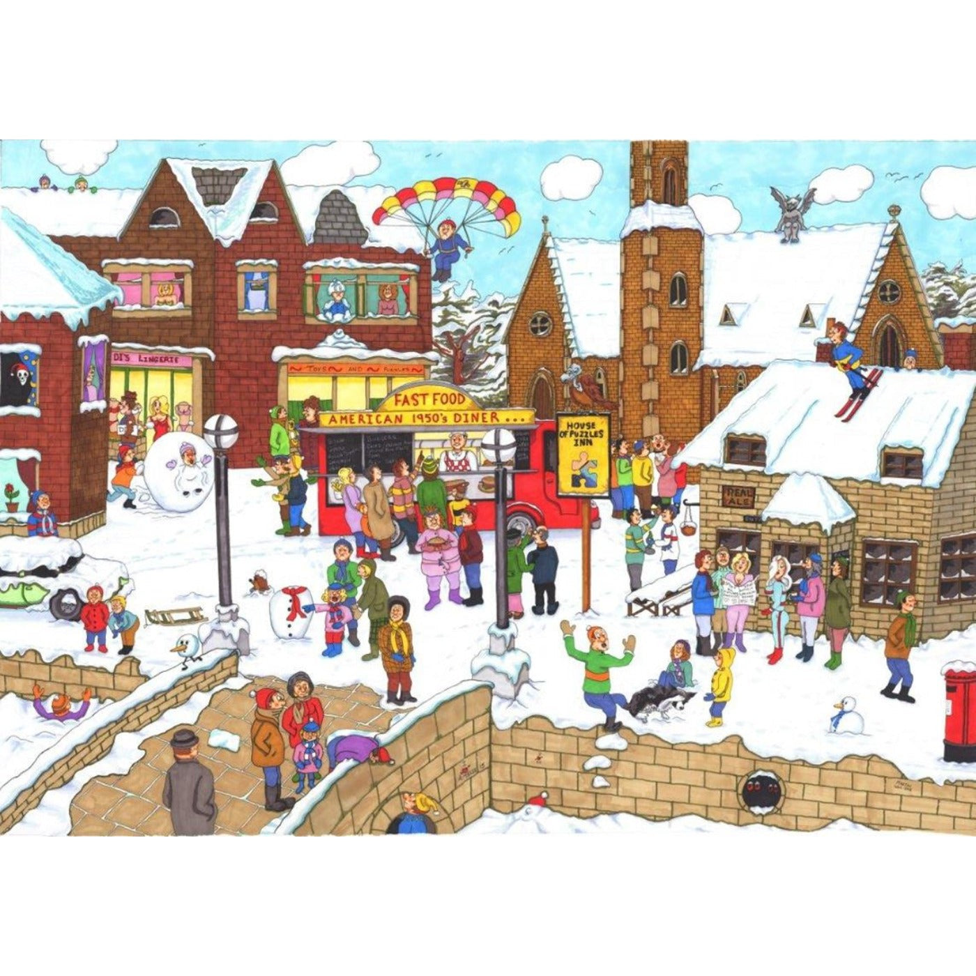 It's Cold Outside - 1000 Piece Jigsaw Puzzle-The House of Puzzles-Yes Bebe