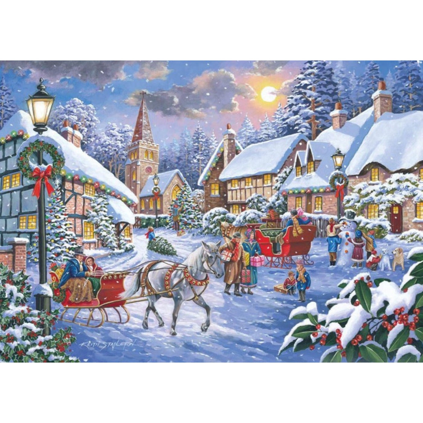 Jingle Bells - 1000 Piece Jigsaw Puzzle-The House of Puzzles-Yes Bebe