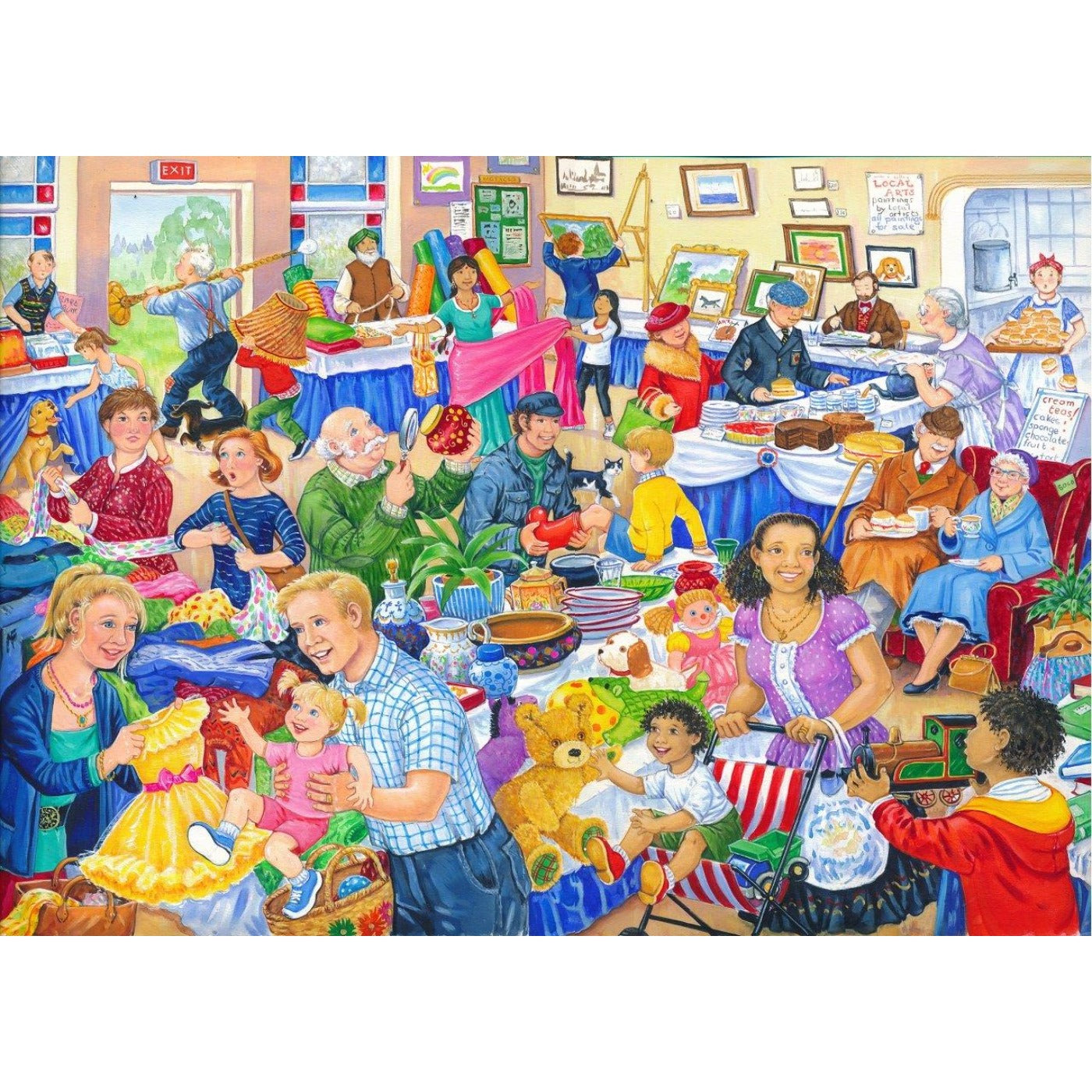 Jumble Sale - Big 500 Piece Jigsaw Puzzle-The House of Puzzles-Yes Bebe