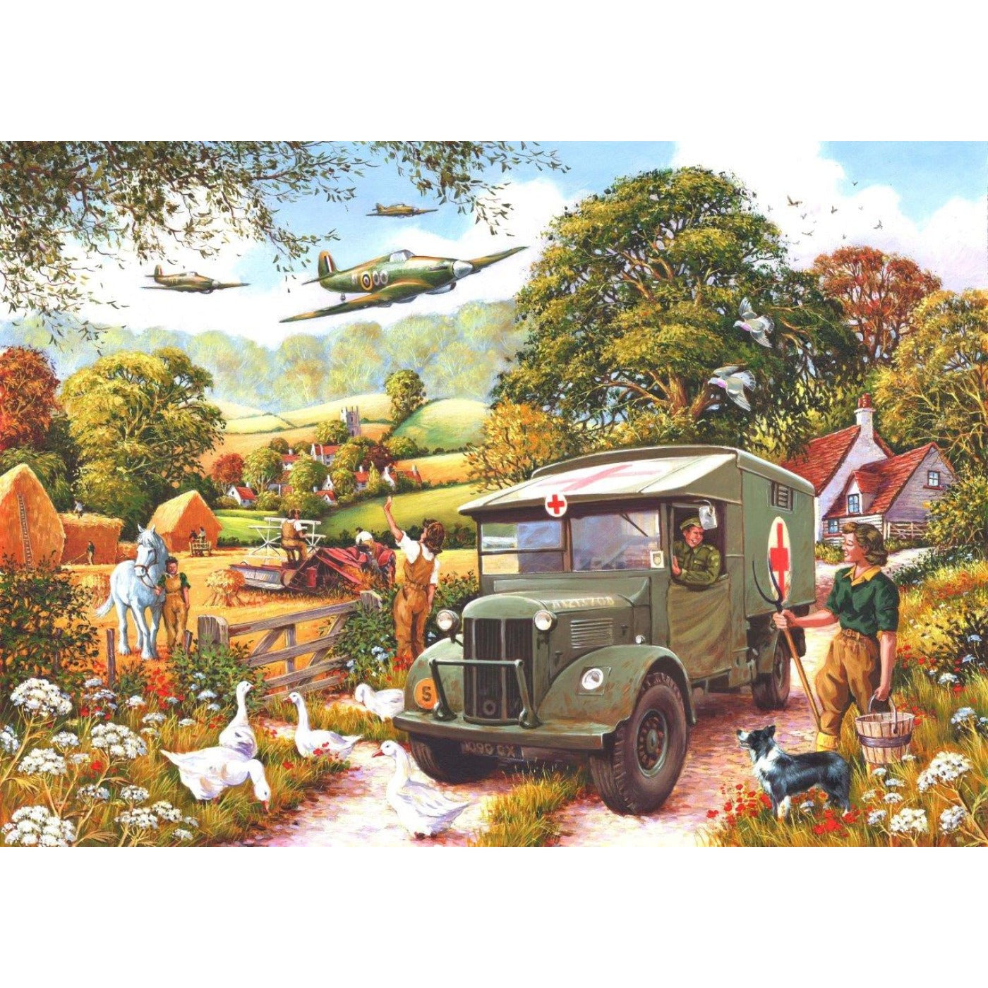 Land Girls - 1000 Piece Jigsaw Puzzle-The House of Puzzles-Yes Bebe