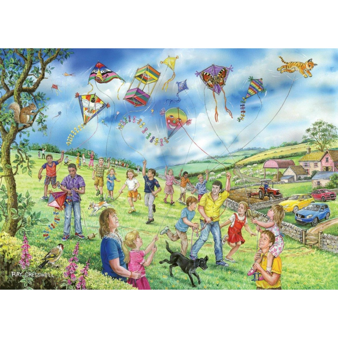 Let's Go Fly A Kite - Big 250 Piece Jigsaw Puzzle-The House of Puzzles-Yes Bebe