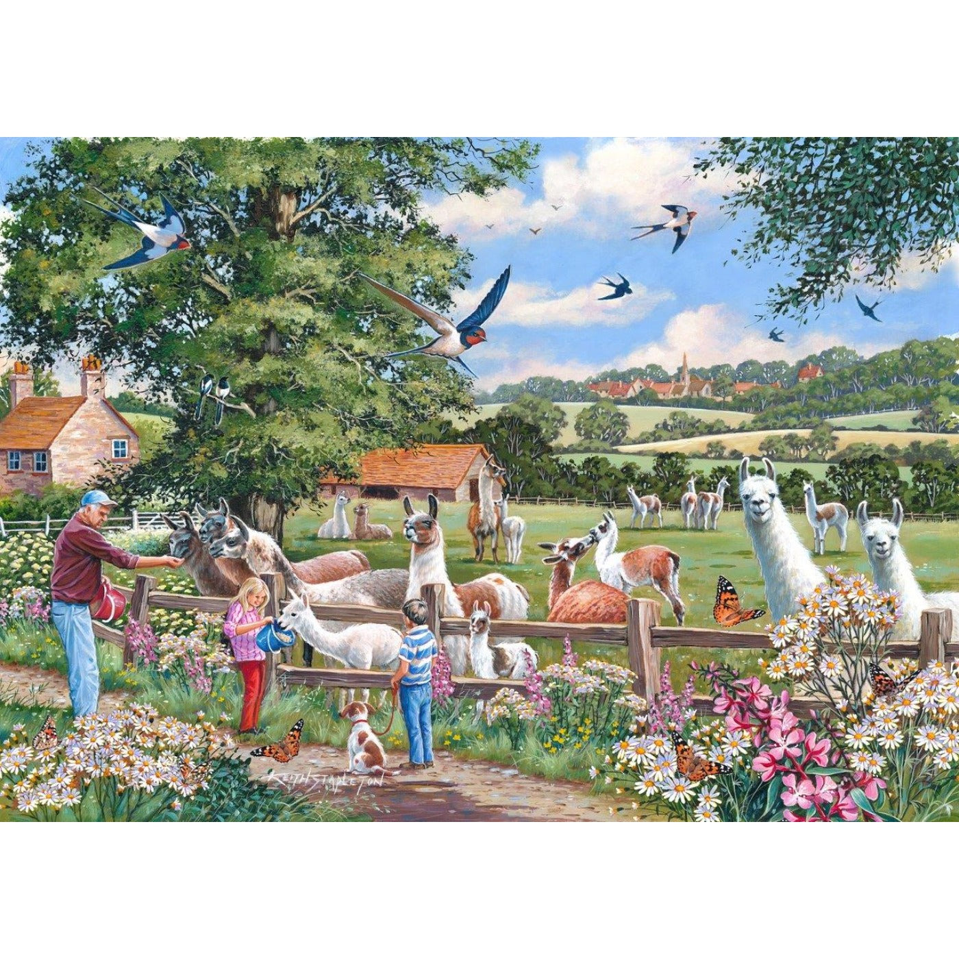 Llama Mamas - 1000 Piece Jigsaw Puzzle-The House of Puzzles-Yes Bebe