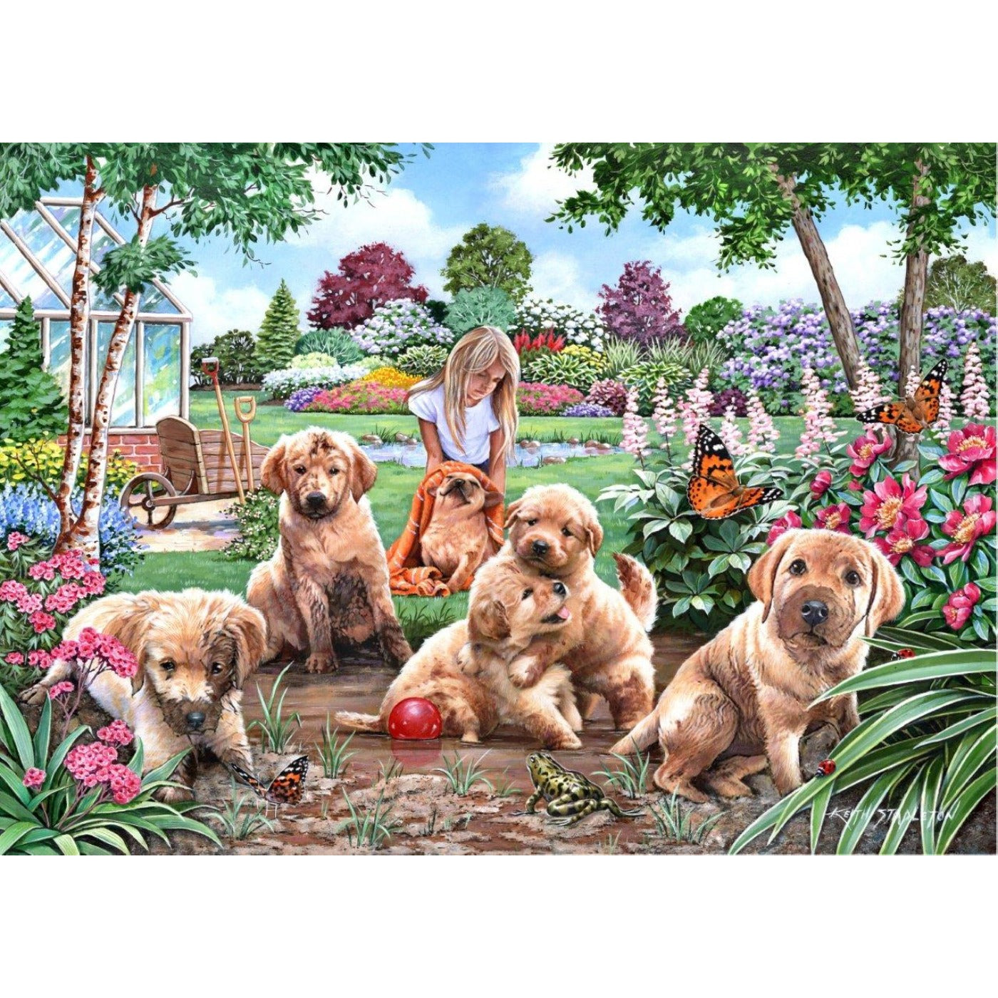 Mucky Pups - Big 500 Piece Jigsaw Puzzle-The House of Puzzles-Yes Bebe