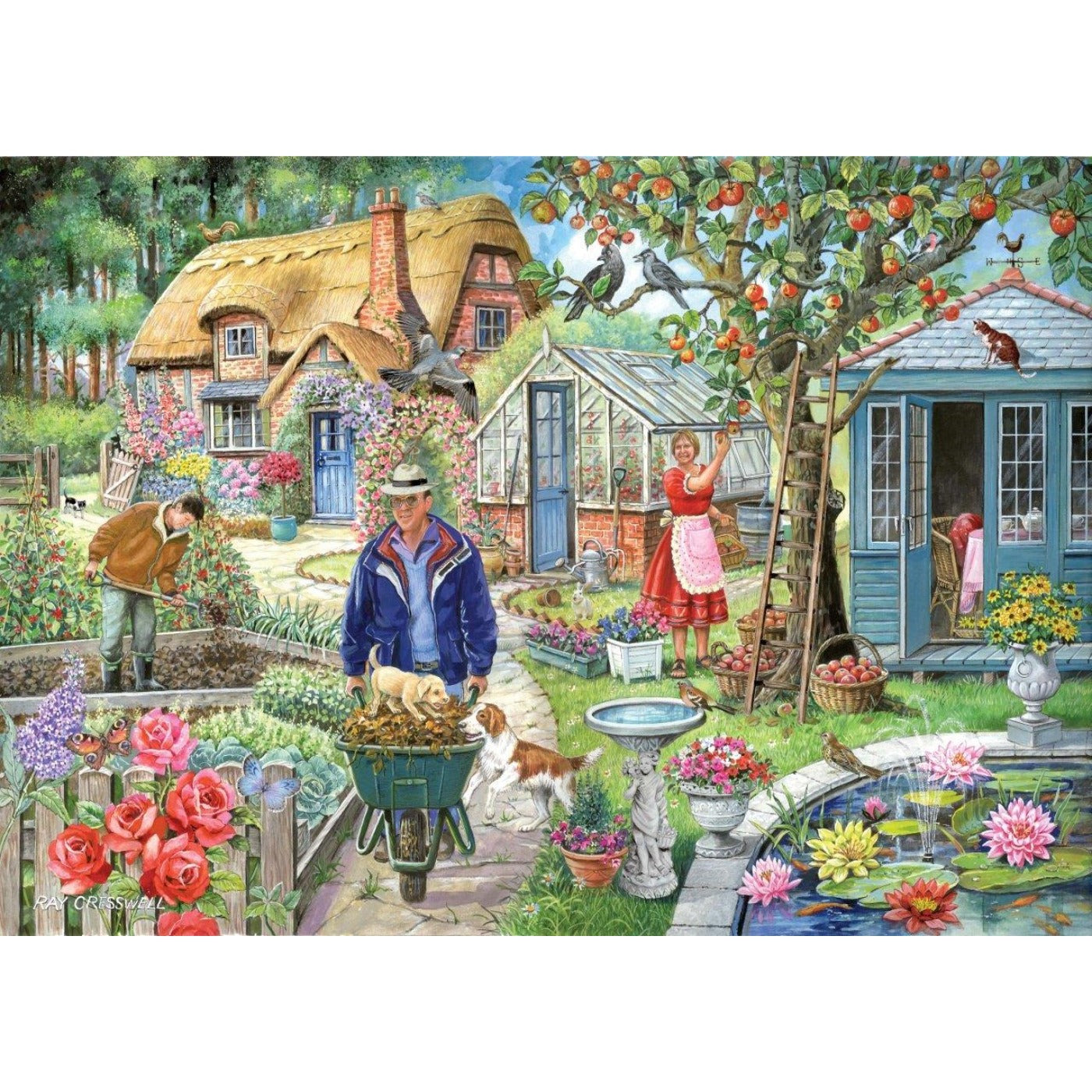 No.1 - In The Garden - 1000 Piece Jigsaw Puzzle-The House of Puzzles-Yes Bebe