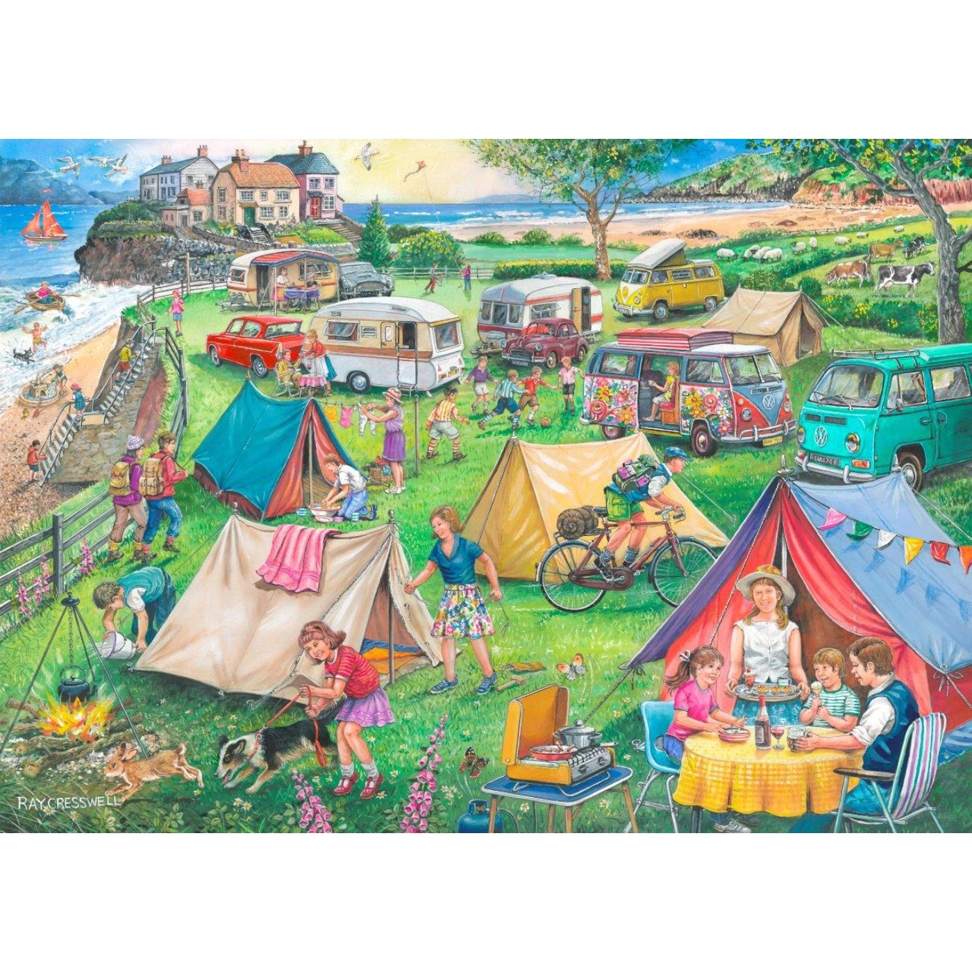 No.10 - Camping - 1000 Piece Jigsaw Puzzle-The House of Puzzles-Yes Bebe