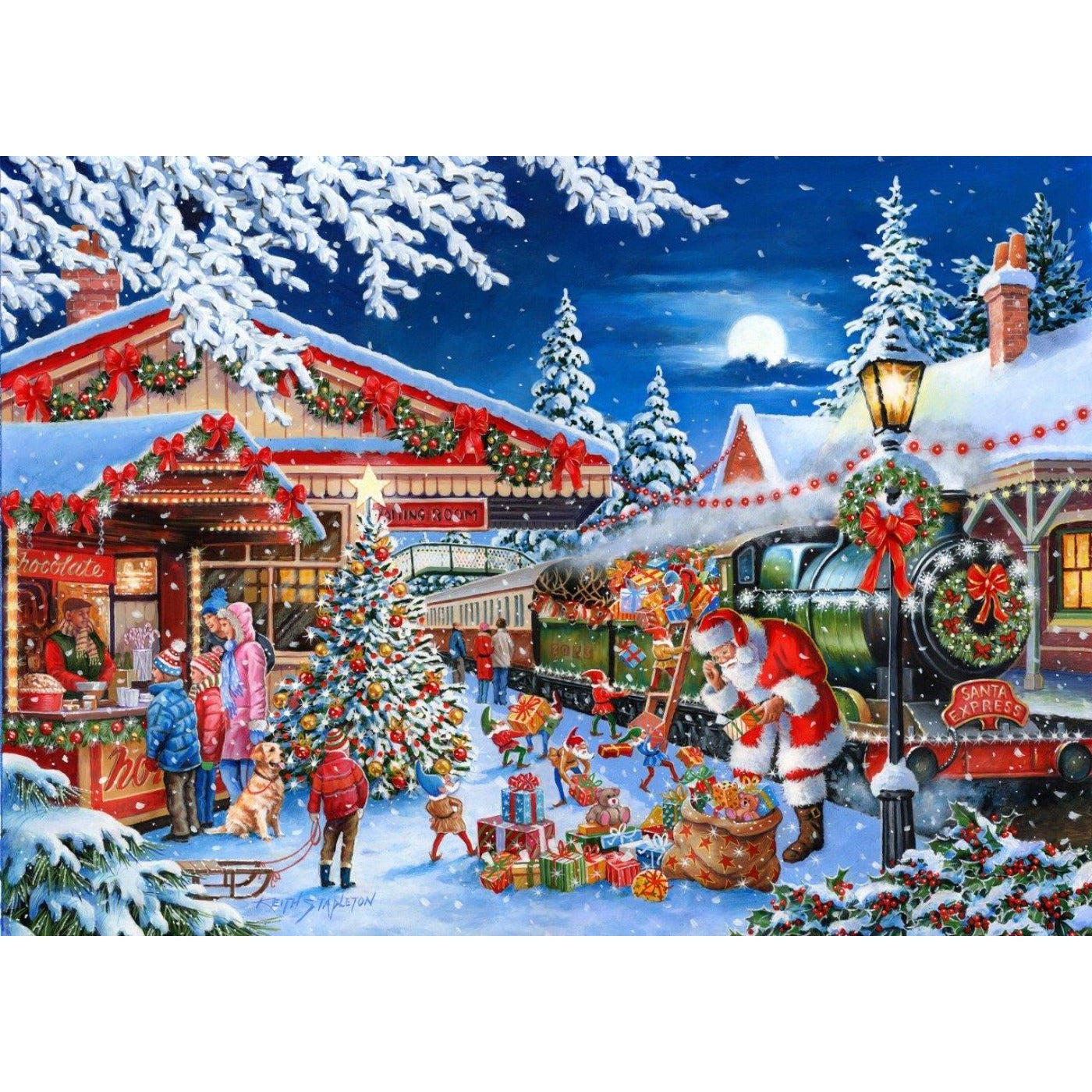 No.18 - Santa's Express - 1000 Piece Jigsaw Puzzle-The House of Puzzles-Yes Bebe