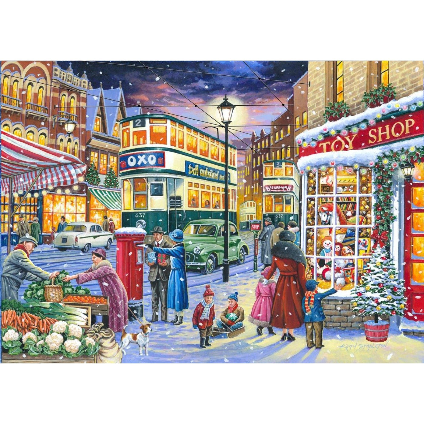 No.19 - Catching The Tram - 1000 Piece Jigsaw Puzzle-The House of Puzzles-Yes Bebe