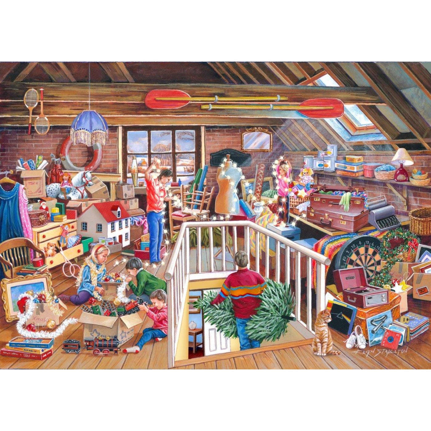 No.22 - Hunt The Baubles - 1000 Piece Jigsaw Puzzle-The House of Puzzles-Yes Bebe