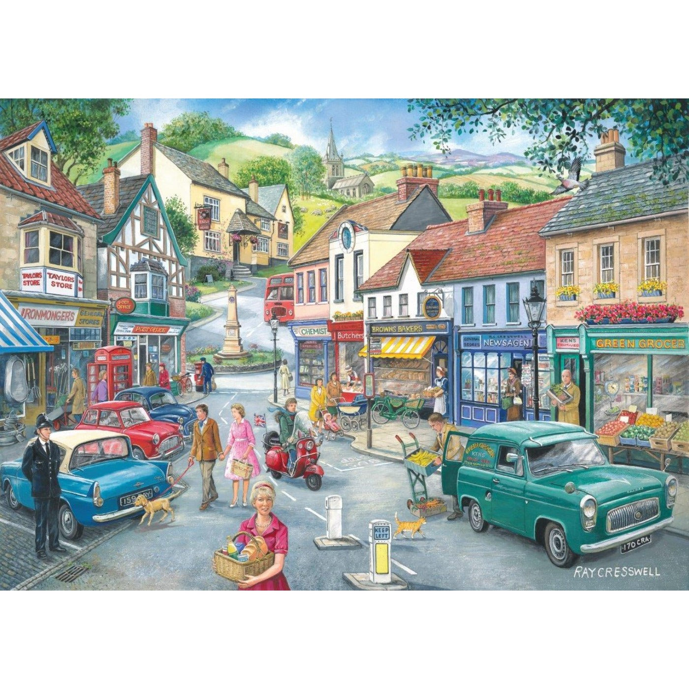 No.23 - At The Shops - 1000 Piece Jigsaw Puzzle-The House of Puzzles-Yes Bebe