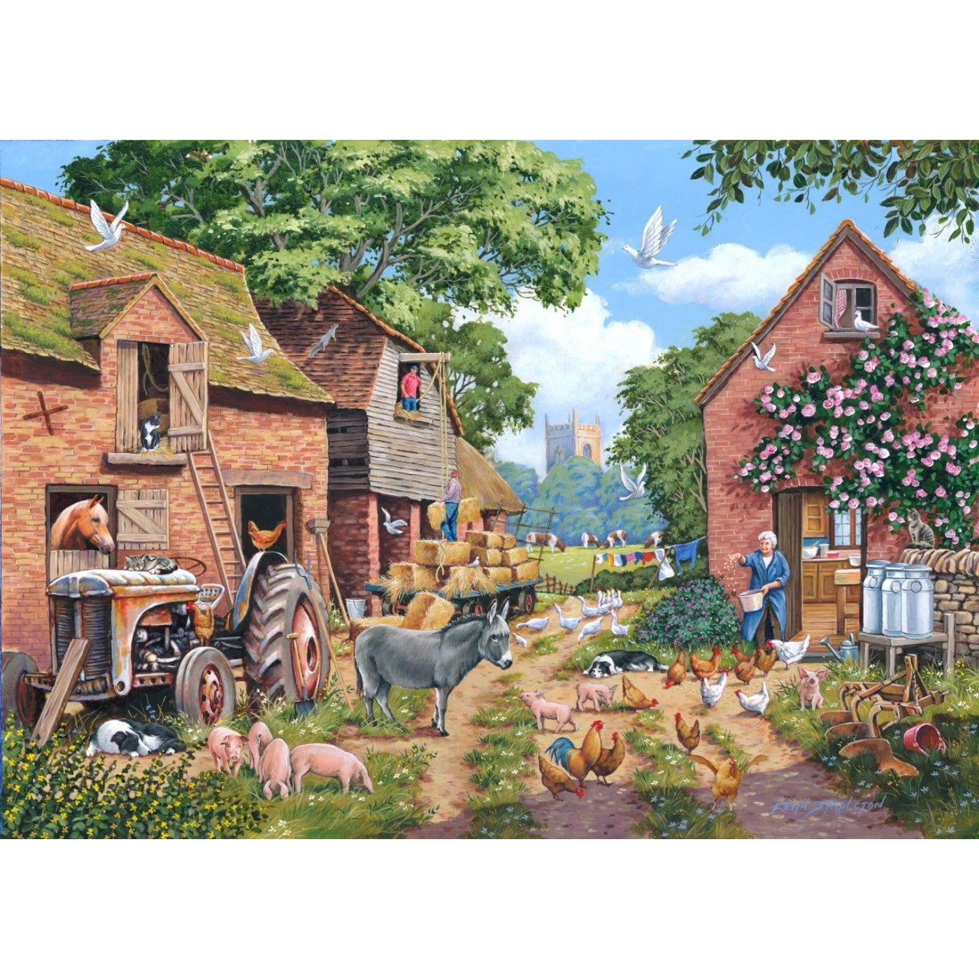 No.24 - Farm Focus - 1000 Piece Jigsaw Puzzle-The House of Puzzles-Yes Bebe