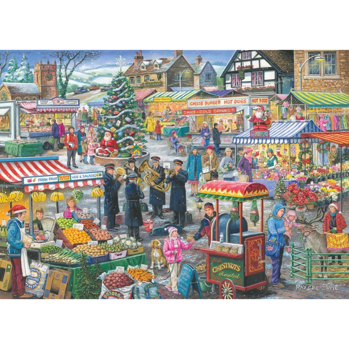 No.5 - Festive Market - 1000 Piece Jigsaw Puzzle-The House of Puzzles-Yes Bebe