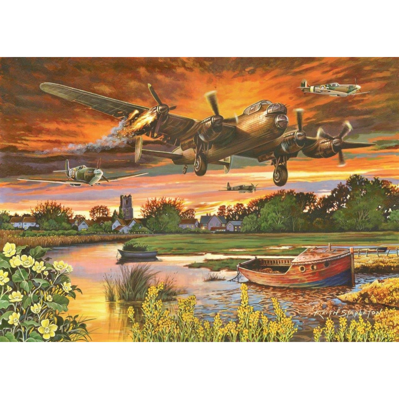 On A Wing & A Prayer - 1000 Piece Jigsaw Puzzle-The House of Puzzles-Yes Bebe