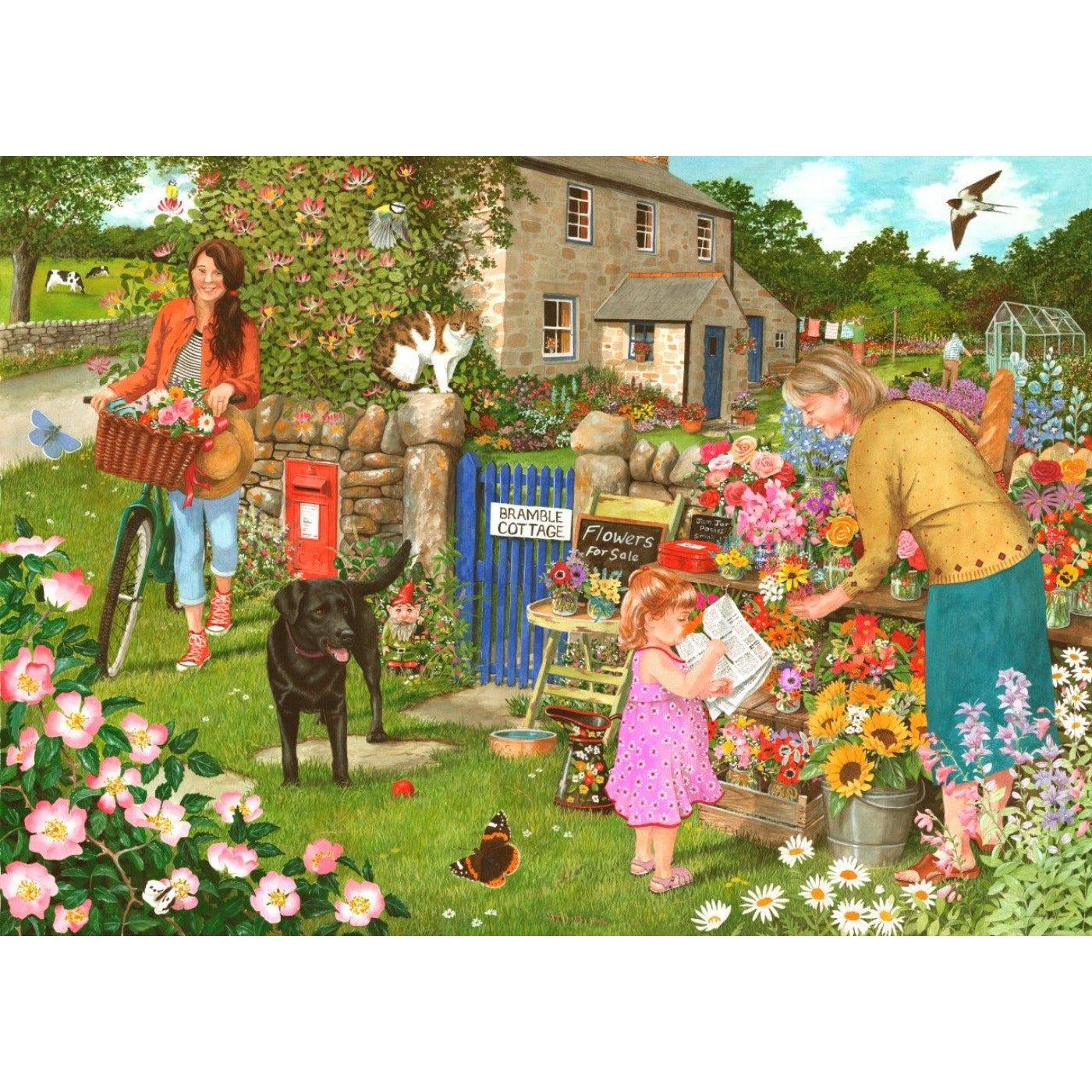 Pocketful Of Posies - 1000 Piece Jigsaw Puzzle-The House of Puzzles-Yes Bebe