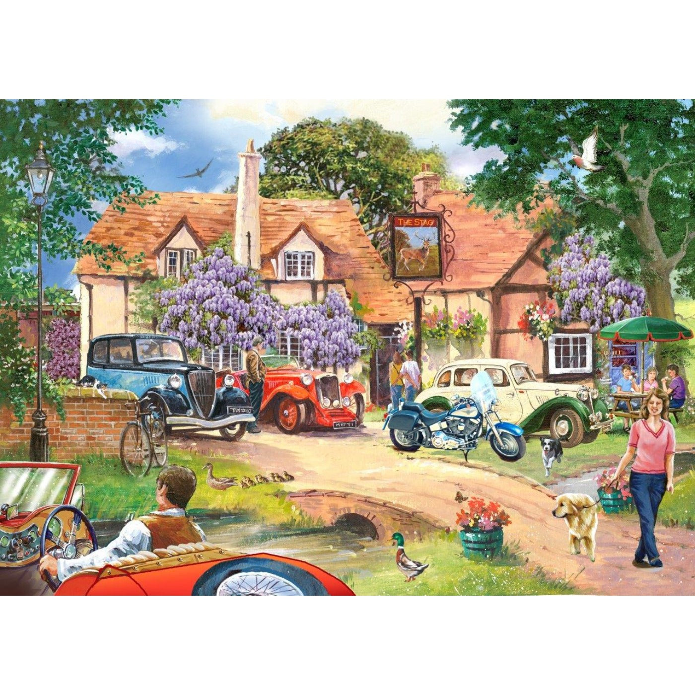 Pub Lunch - Big 250 Piece Jigsaw Puzzle-The House of Puzzles-Yes Bebe