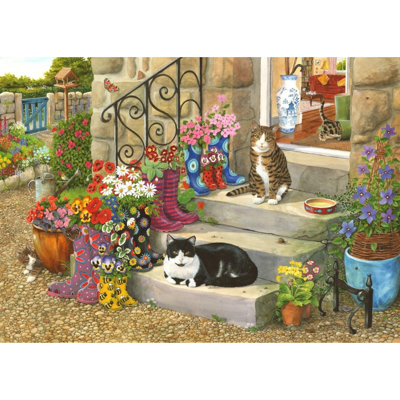 Puss 'N' Boots - Big 500 Piece Jigsaw Puzzle-The House of Puzzles-Yes Bebe