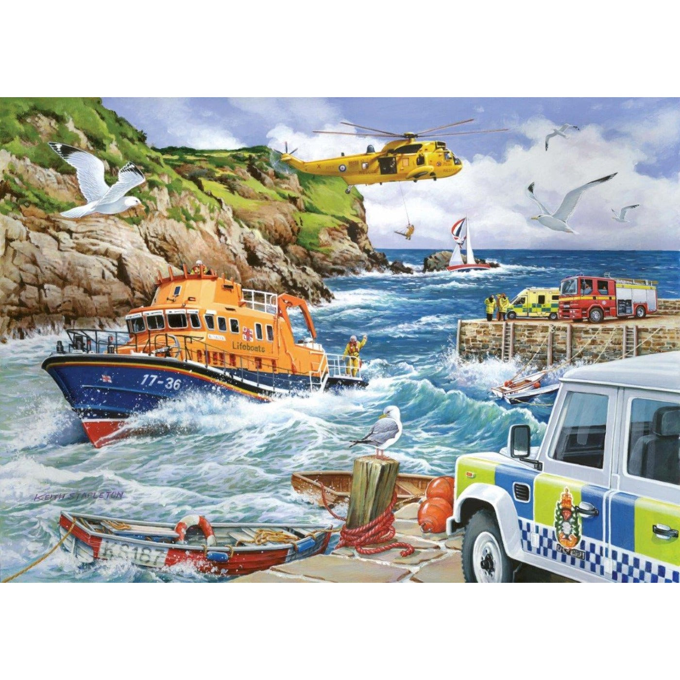 Rescue - 1000 Piece Jigsaw Puzzle-The House of Puzzles-Yes Bebe