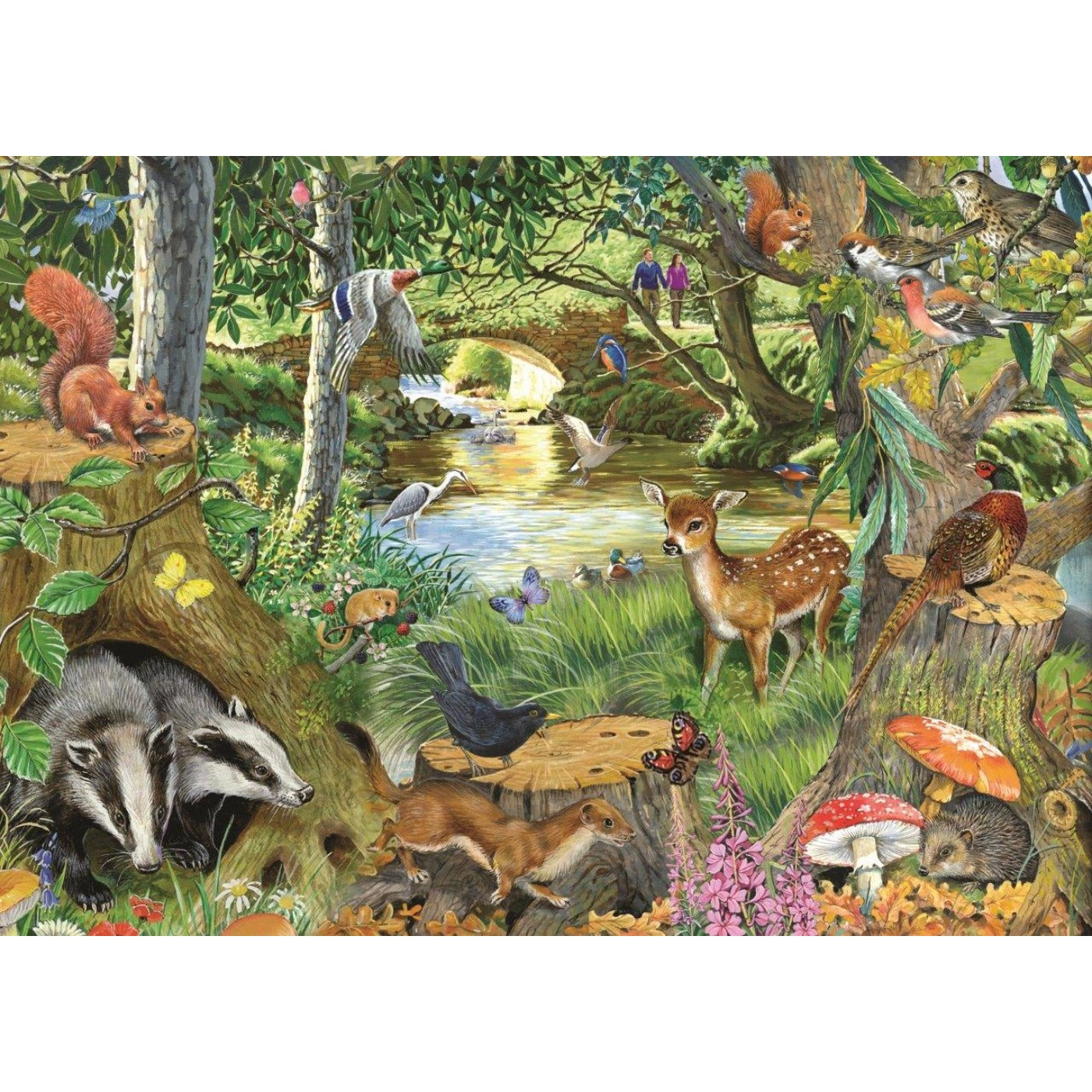 Riverside Glade - Big 500 Piece Jigsaw Puzzle-The House of Puzzles-Yes Bebe