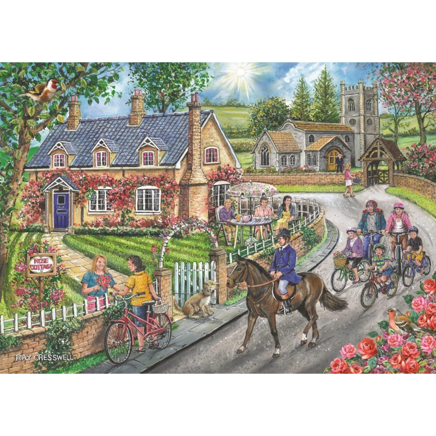 Rose Cottage - 1000 Piece Jigsaw Puzzle-The House of Puzzles-Yes Bebe