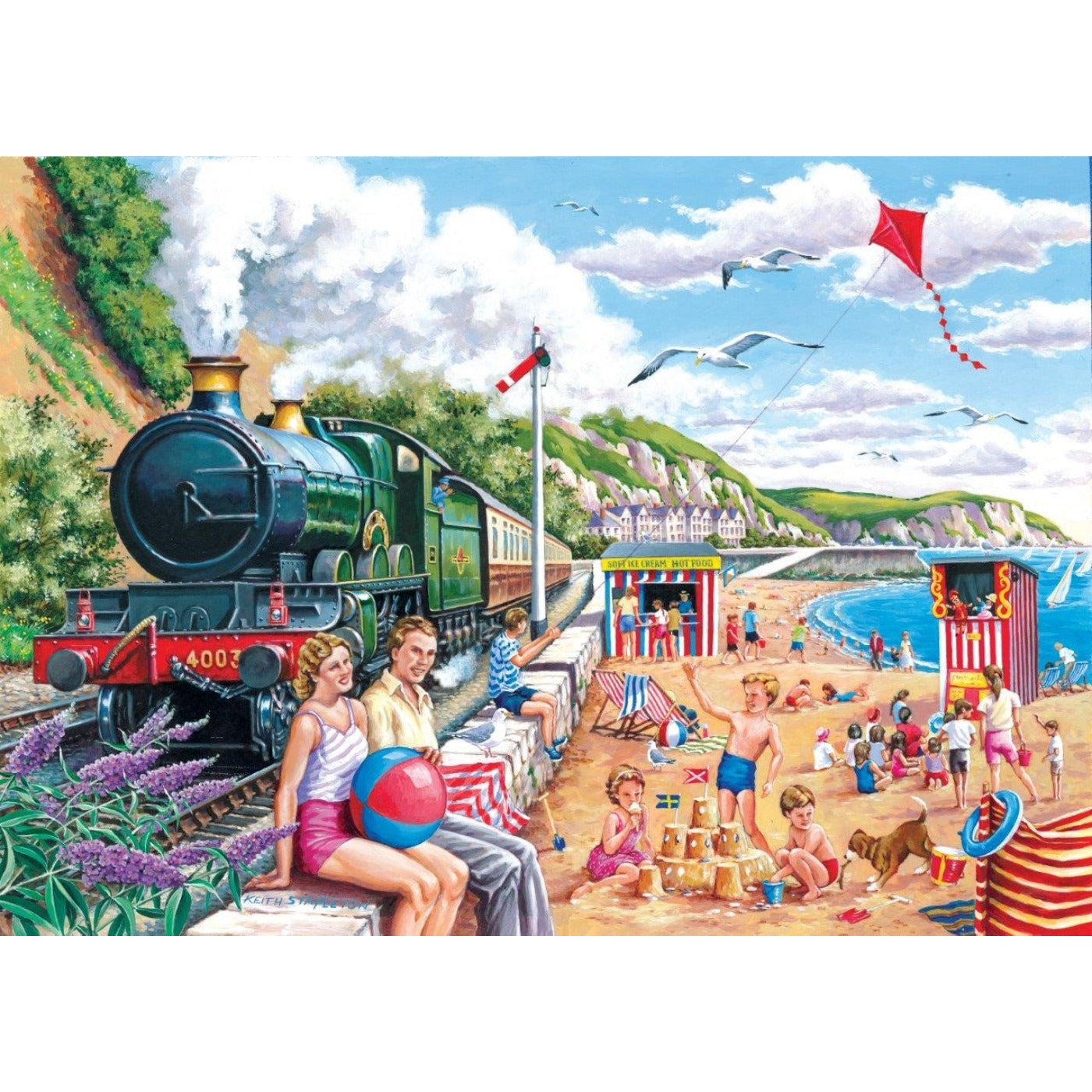 Seaside Special - Big 250 Piece Jigsaw Puzzle-The House of Puzzles-Yes Bebe