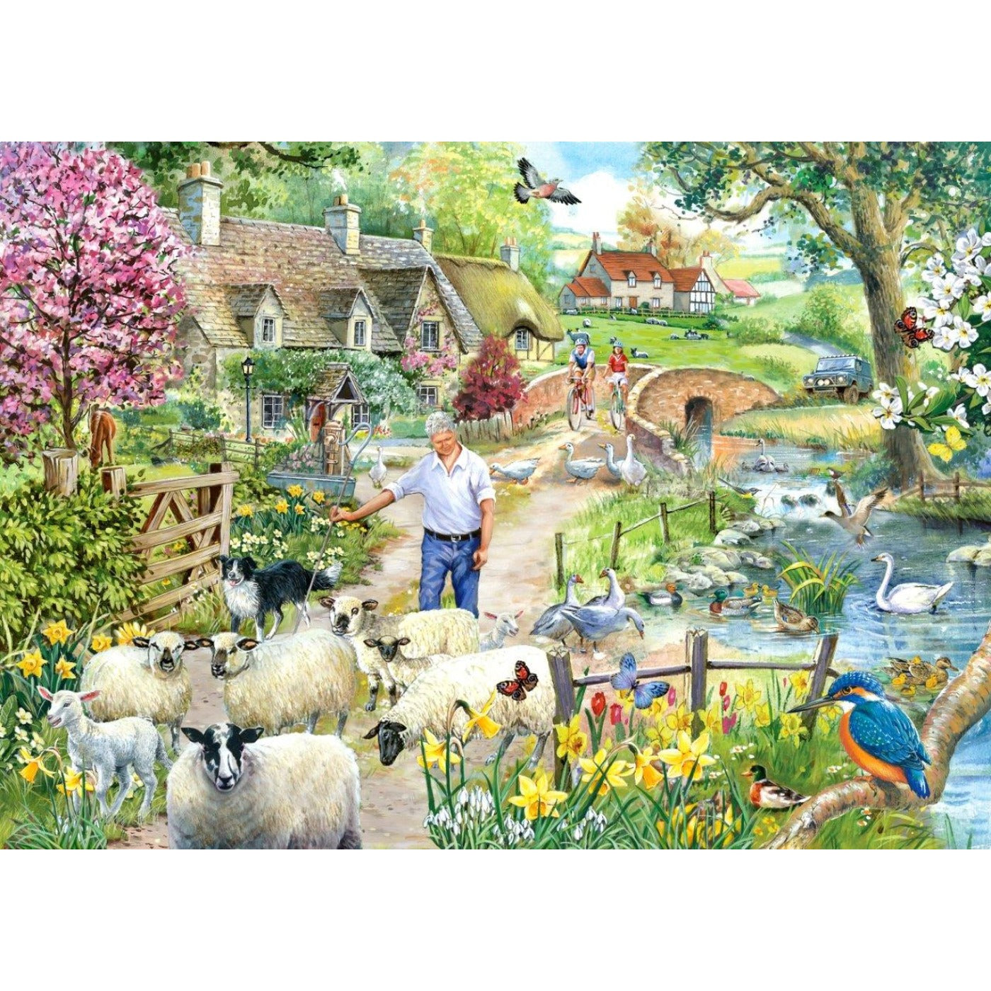 Shepherd's Lane - 1000 Piece Jigsaw Puzzle-The House of Puzzles-Yes Bebe