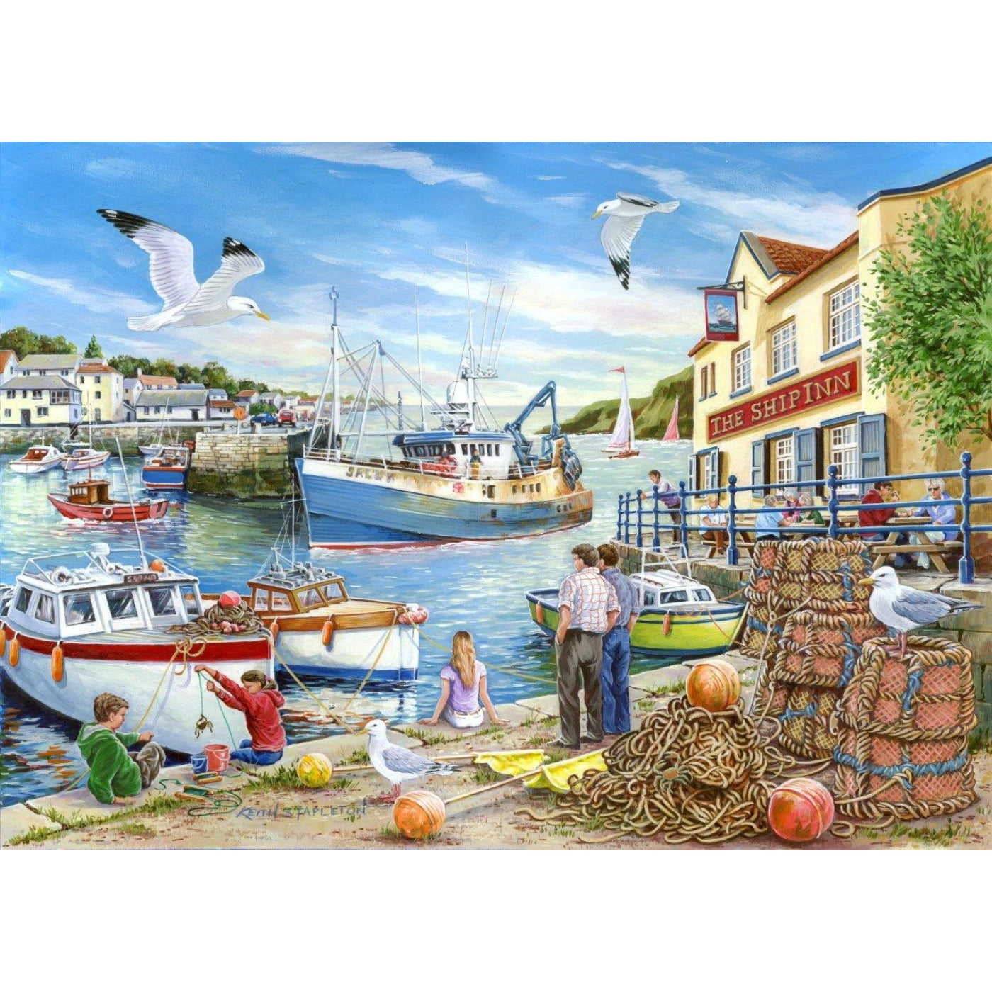 Ship Inn - 1000 Piece Jigsaw Puzzle-The House of Puzzles-Yes Bebe