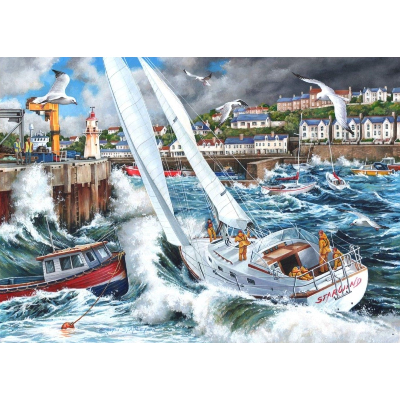 Storm Chased - 1000 Piece Jigsaw Puzzle-The House of Puzzles-Yes Bebe