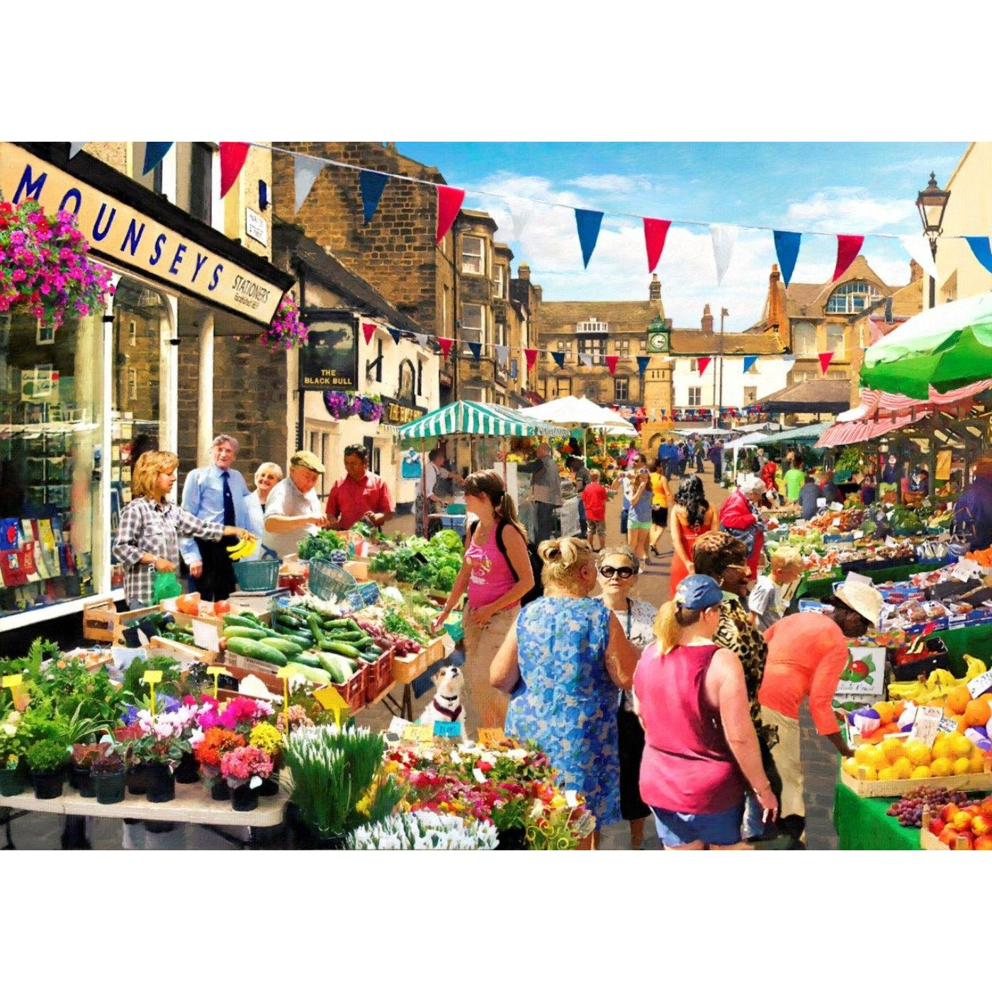 Street Market - 1000 Piece Jigsaw Puzzle-The House of Puzzles-Yes Bebe