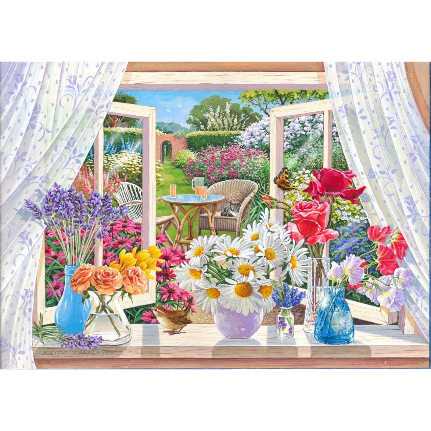 Summer Breeze - Big 250 Piece Jigsaw Puzzle-The House of Puzzles-Yes Bebe