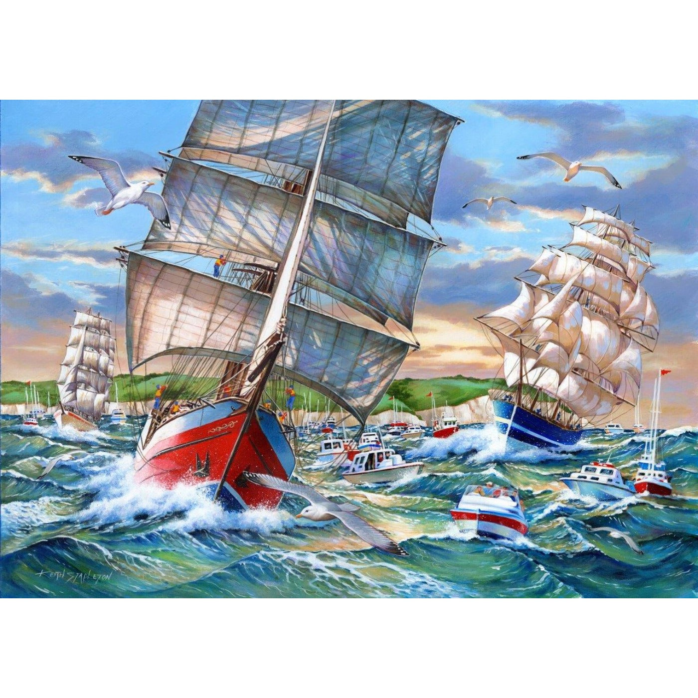 Tall Ships - 1000 Piece Jigsaw Puzzle-The House of Puzzles-Yes Bebe