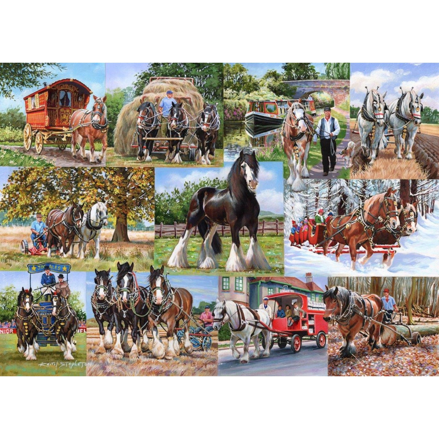 The Heavy Mob - 1000 Piece Jigsaw Puzzle-The House of Puzzles-Yes Bebe