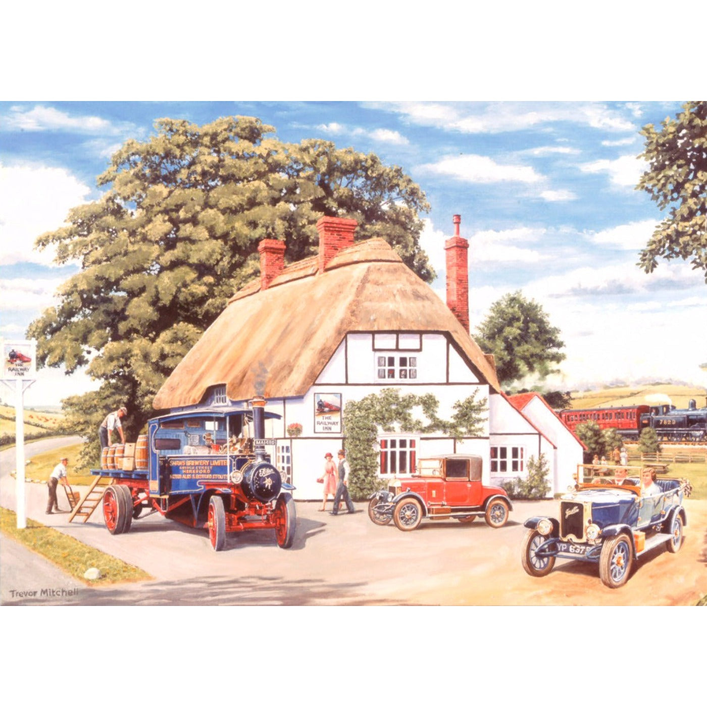 The Railway Inn - 500 Piece Jigsaw Puzzle-The House of Puzzles-Yes Bebe