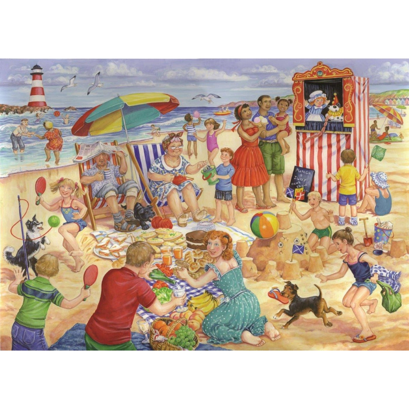 Trip To The Seaside - Big 250 Piece Jigsaw Puzzle-The House of Puzzles-Yes Bebe