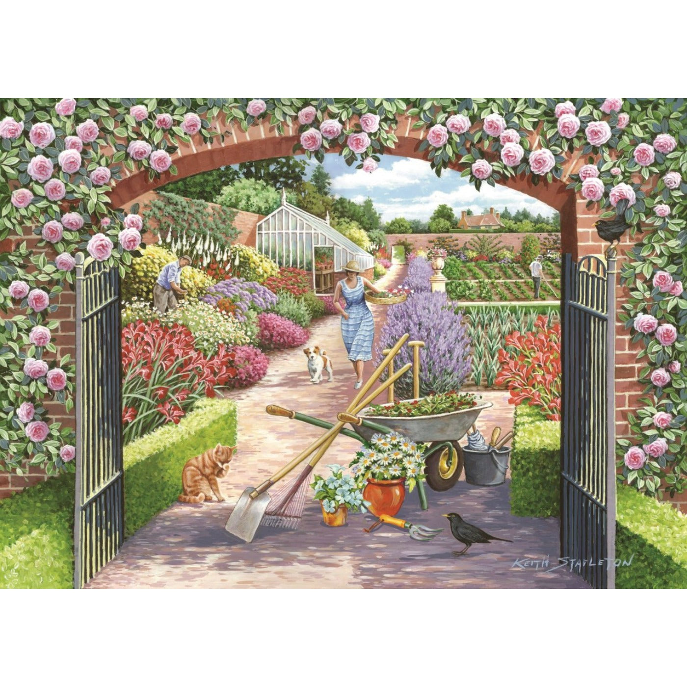 Walled Garden - 500 Piece Jigsaw Puzzle-The House of Puzzles-Yes Bebe