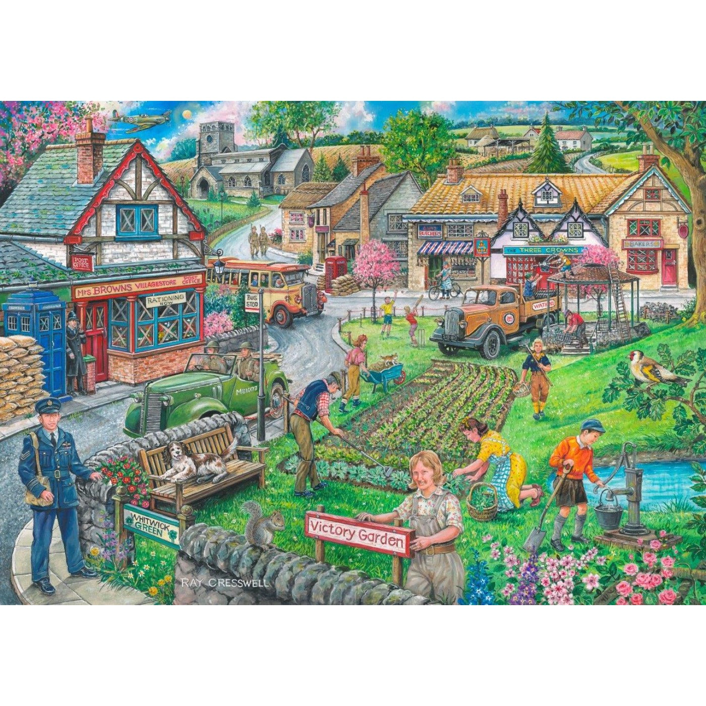 Wartime Green - 1000 Piece Jigsaw Puzzle-The House of Puzzles-Yes Bebe