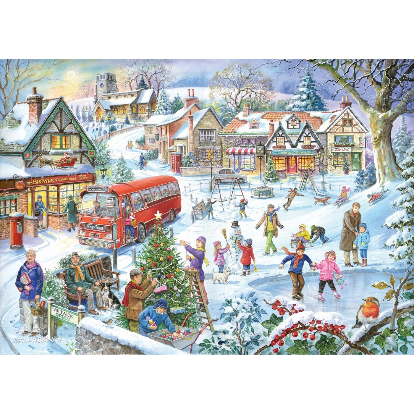 Winter Green - 1000 Piece Jigsaw Puzzle-The House of Puzzles-Yes Bebe