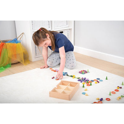 6 Way Wooden Sorting Box-Sorting & Stacking Toys-TickiT-Yes Bebe