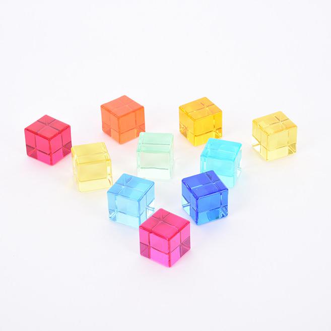 Gem Cubes Pack of 10-Loose Parts-TickiT-Yes Bebe