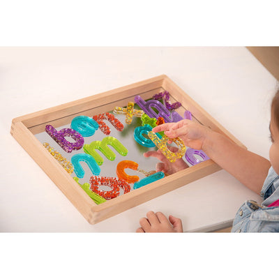 Rainbow Glitter Letters-Alphabet Toys-TickiT-Yes Bebe