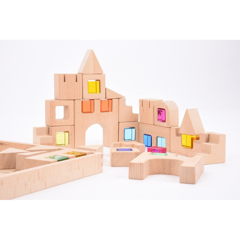 Wooden Building Gem Blocks-Wooden Blocks-TickiT-Yes Bebe
