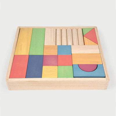 Rainbow Wooden Jumbo Block Set